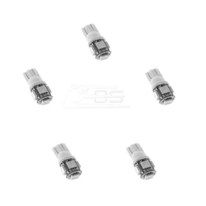 Totalmente Nuevo 5 Piezas Blanco T10 5-SMD Cuña 5050 Uso Automático Bombillas LED Xenón - Imagen 1 de 1