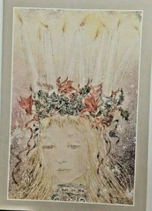 "Sulamith Wulfing, Weihnachten, Grußkarte Vintage (1977) ""Die Krone des Lichts"" 6x8" - Bild 1 von 2