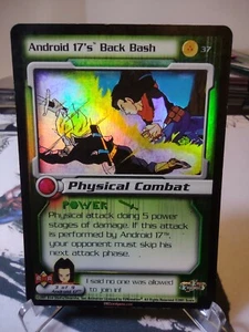 DBZ CCG DRAGON BALL Z GT - ANDROID 17'S BACK BASH #37 FOIL ANDROID SAGA HP 2001 - Picture 1 of 2