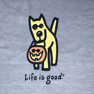 Life is Good Rocket Dog and Jack-O-Lantern Crusher Tee T-Shirt Toddler XXS NEW - Picture 1 of 6