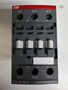 NEW -ABB AF26-30-00-11 Contactor, Motor Control, 24-60V50/60HZ 20-60VDC NEW - Picture 1 of 4