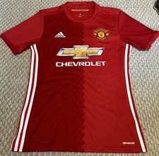 Adidas Manchester United 16 17 Home Jersey Mens Small Red 2016 2017 Football