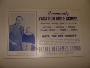 Chicago Bauchredner Tintenlöscher Ness the Boy Wonder Vintage Bethel Reformierte Kirche - Bild 1 von 2