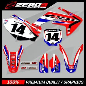 Kit de Gráficos MX Personalizado: HONDA CRF Motocross Graphics 85 - 150 / HECHO 15 AZUL - Imagen 1 de 6