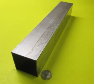 6061 T6 Aluminum Square Tube 2.00" Square x 1/16" Wall x 12" - Picture 1 of 11