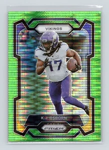 2023 Panini Prizm Neon Green Pulsar #194 KJ Osborn - Minnesota Vikings - Picture 1 of 2