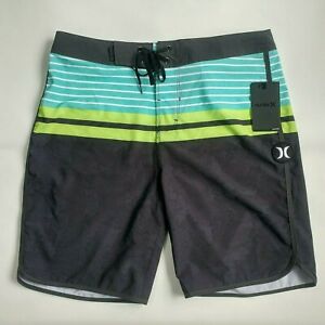 NEW! Hurley Men's Phantom Boardshorts - Sizes 30-38, Aloha Stripes (19" Length)