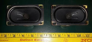 20CC40 LOGIC3 SPEAKERS 90X50X40MM, 180G EACH, 4 WATT, 4 OHM, E(2X3-72)FL, VGC - Picture 1 of 3