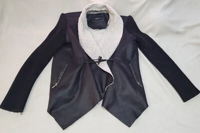 Chaqueta grande BNCI by Blanc Noir de cuero sintético negro SAMESS154 Foto 1 de 4