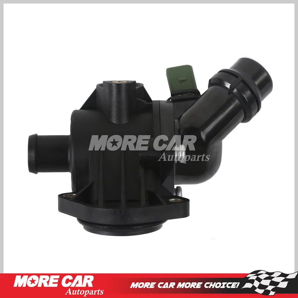 Thermostat & Housing Fits 2002-2005 Audi A4 Quattro 06B121111K 1.8L l4 DOHC - Image 1 of 4