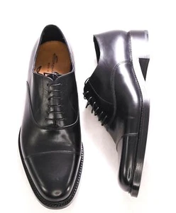 $ 1.595 Santoni - "Goodyear Welt" Cap-Toe Oxford-Schuhe schwarz Leder - 11,5 US (10,5 I - Bild 1 von 12