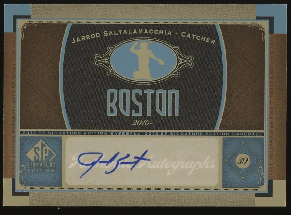 2012 SP Signature Edition Jarrod Saltalamacchia Autograph Boston Red Sox - Image 1 of 1