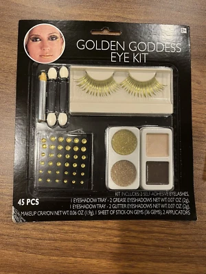 45 pcs Golden Goddess Costume Eye Makeup Kit - Image 1 of 4