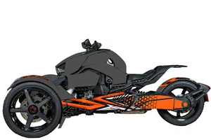 Graphics kit Sticker Decal Wrap for Can-Am 2018-2023 Ryker Rally D2079 - Foto 1 di 2