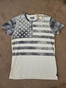 Camisa Para Hombre Converse All Star Bandera Americana Talla Mediana NUEVA - Imagen 1 de 3