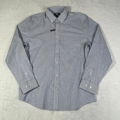 Cutter & Buck Shirt Men Medium Blue White Striped Button Long Sleeve Stretch NWT - Image 1 of 4