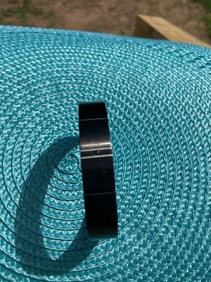 Bradford Exchange Ion-Plated Men’s Wellness Bracelet with Black Sapphire. - Image 1 of 4