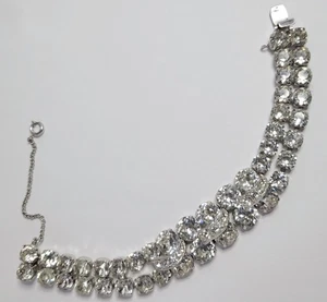 Eisenberg Armband klar Strass Vintage - Bild 1 von 8