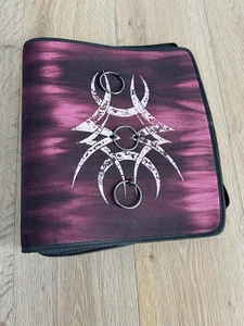 Mead Vintage Tribal design 3 Ring Zipper Binder From 90’s Collectable New Purple - Picture 1 of 8