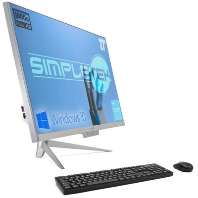 Aio All IN One i3 27 " RGB Windows 10 16GB SSD 240GB +2TB PC Computer Desktop PC - Image 1 of 4