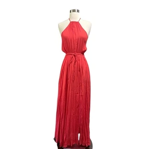 Vici Dolls Halter Maxi Dress in Red Size Small - Picture 1 of 9
