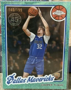 Cooper Flagg (RC) - 2025-26 Topps 1980-81 #TC-CF - Aqua /199 - Dallas Mavericks! - Imagen 1 de 2