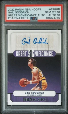 2022-23 NBA Hoops Great SIGnificance AUTO #GSGGR GAIL GOODRICH |PSA 10/10 |POP 1 - Image 1 of 4