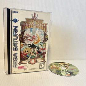 Magic Knight Rayearth SEGA Saturn w Manual Stickers & Reg Card Tested & Working