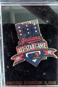 1997 MLB All Star Game Solapa Pin Cleveland Indians Guardians Béisbol - Imagen 1 de 2