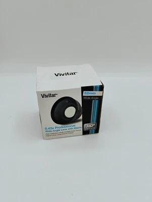 Vivitar 0.43X Professional Wide Angle Lens w/ Macro 52mm HD4 Optics NEW - Image 1 of 4