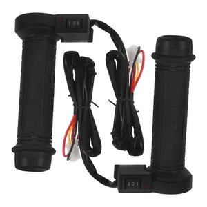 Heated Handle Motorcycle Grips Cover Electric Scooter Handlebar Motorbike - Picture 1 of 12