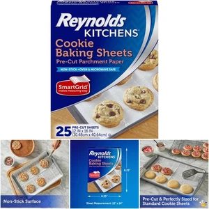 Fogli da forno per biscotti carta pergamena 10x15 cm confezione da 25 pezzi da 4 - Foto 1 di 7