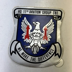 US Army HQ 11th Aviation Group CRT Vietnam Sticker 4”x3-1/2” - Picture 1 of 18