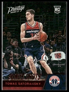 2016-17 Panini Prestige #196 Tomas Satoransky Bonus Shots Red #/75 - Picture 1 of 2