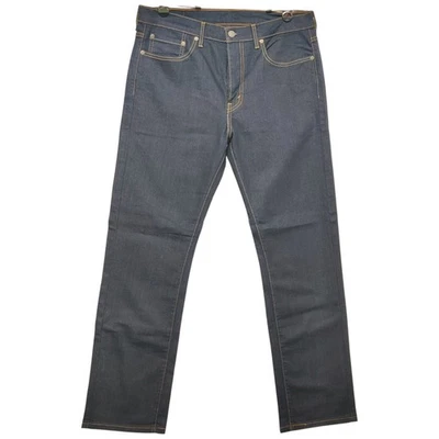Pantalones de mezclilla Levi's 513 para hombre 34x30 azul ropa de calle informales tiro medio pierna recta Foto 1 de 4