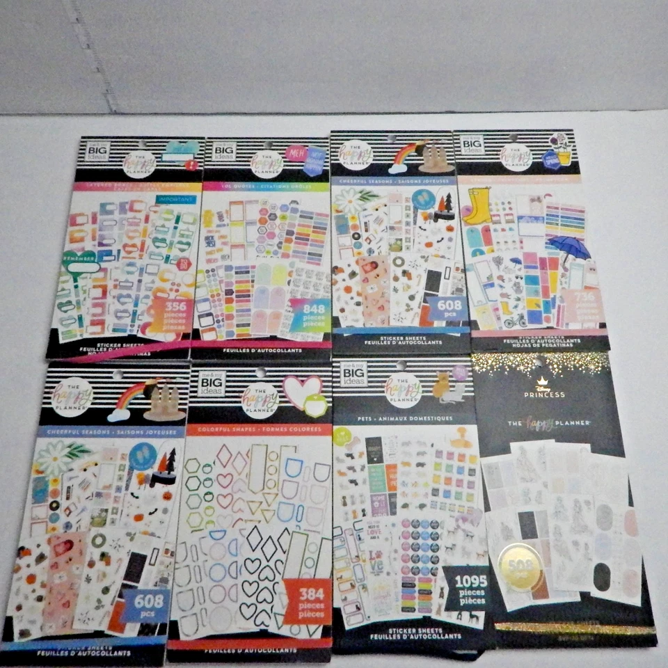 The Happy Planner 8 件装贴纸书籍新品 — 第 1/4 张图片