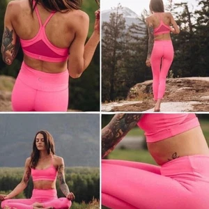 Zyia Active Wear Light N Tight Sports Bra - Pink Leopard - Size XL - Picture 1 of 5