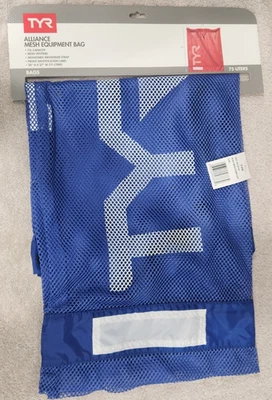 Bolsa de deporte TYR Alliance de malla con cuerda 75 litros azul real **NUEVA** Foto 1 de 2