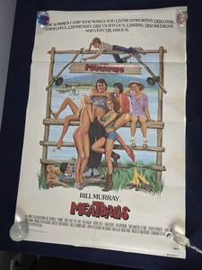 MEATBALLS ORIGINAL FOLDED MOVIE POSTER BILL MURRAY 1979 27X41 Worn - Picture 1 of 9