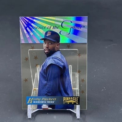 1996 Pinnacle ESSENCE OF THE GAME #8 Kirby Puckett Twins HOF RARE ACETATE INSERT - Image 1 of 2