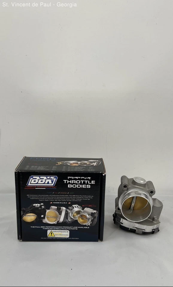 Corpo do acelerador BBK Power Plus Series 65mm para 15-19 Ford Mustang Eco Boost novo - Imagem 1 de 4