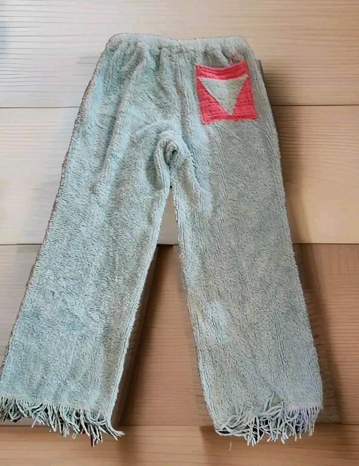  Chenille Fabric Fringe Palazzo Pants Vintage  - Image 1 of 3