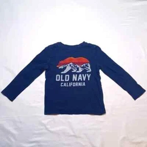 Old Navy Blue Graphic Print Long Sleeve Boy's Top Size 5T - Picture 1 of 10