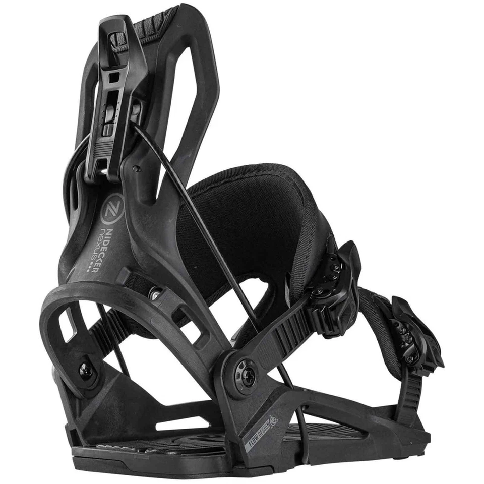 Nidecker Flow Nexus Snowboard-Bindung Heckeinsteiger Schwarz Herren Damen NEU