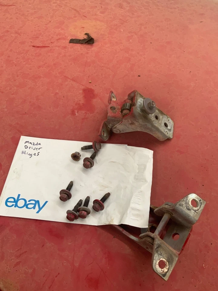 1994 Mazda B3000 Factory Door hinges FRONT DRIVERS LEFT side upper lower door - Image 1 of 1