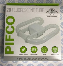 2D Fluorescent Tube Bulb 3500K 4 Pin 38W Pifco