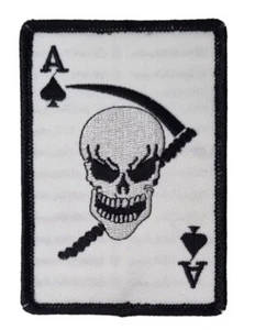 Patch Toppa Airborne Carta Asso di Picche Esercito US Army - Imagen 1 de 1