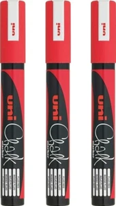 3x Uni Chalk Marker Pen PWE-5M Bullet Tip Art Blackboard Pen 8 Colours Available - Picture 1 of 9