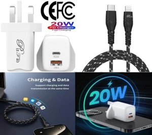 Para Apple IPHONE 16 15 14 13 Pro Max Pared Cargador Adaptador 20W Fast Enchufe - Imagen 1 de 25