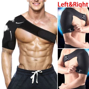 Left/Right Shoulder Brace Rotator Cuff Support Injury Dislocate Compression Wrap - Picture 1 of 12